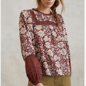 Cleobella Anthropologie Floral Print Top Blouse - Size Medium